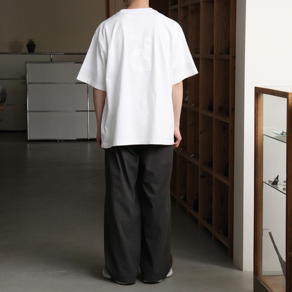 bd Print Tee WIDE #White×White-PT [bROOTS25S34S26A]