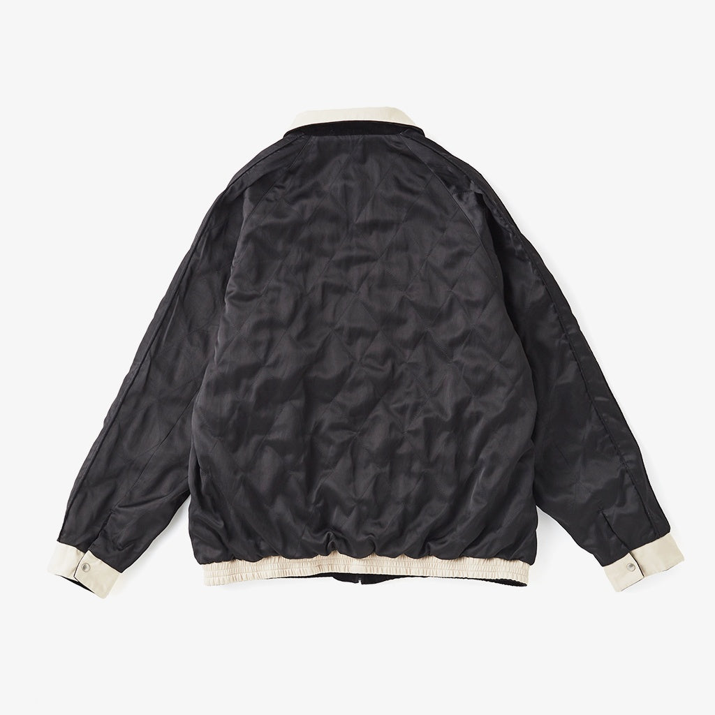 STUNNING VELVET SOUVENIR JACKET(Niwatori to Hiyoko) #ONYX [252OJ