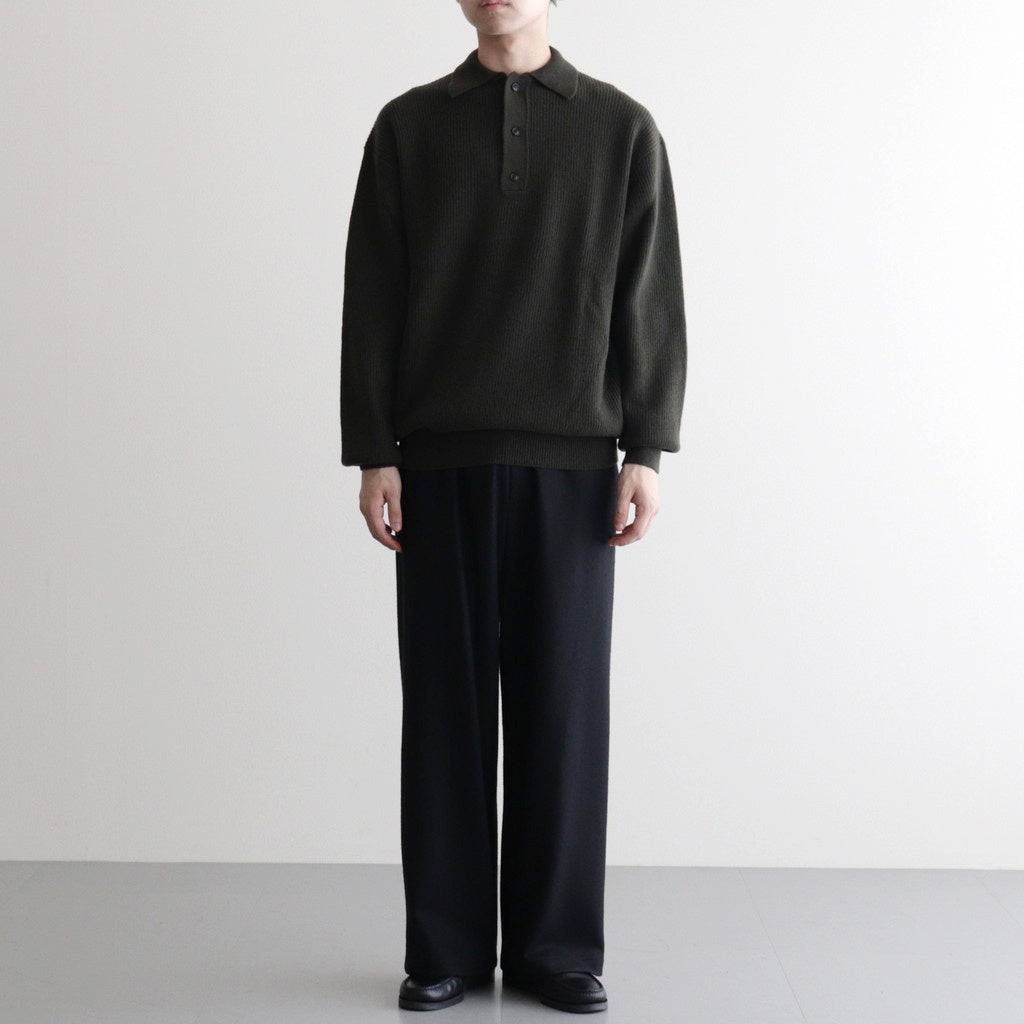 Wool Harf Cardigan ST Polo #KHAKI [NEP-AW2404]