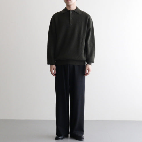 Wool Harf Cardigan ST Polo #KHAKI [NEP-AW2404]