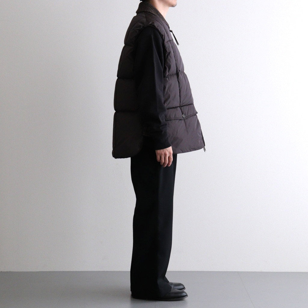HIGH-COUNT SILK PUFF VEST #WHISKY [252OJ-VT02]