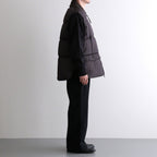 HIGH-COUNT SILK PUFF VEST #WHISKY [252OJ-VT02]