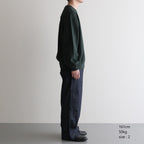 Thin-Sweat Crew-Neck P/O #DarkGreen [bROOTS25S22]