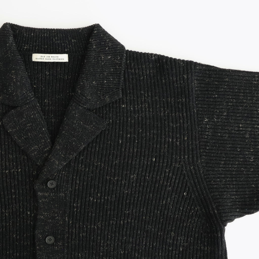 BLENDED KEMPI WOOL RAPEL CARDY #ONYX [252OJ-KN03]