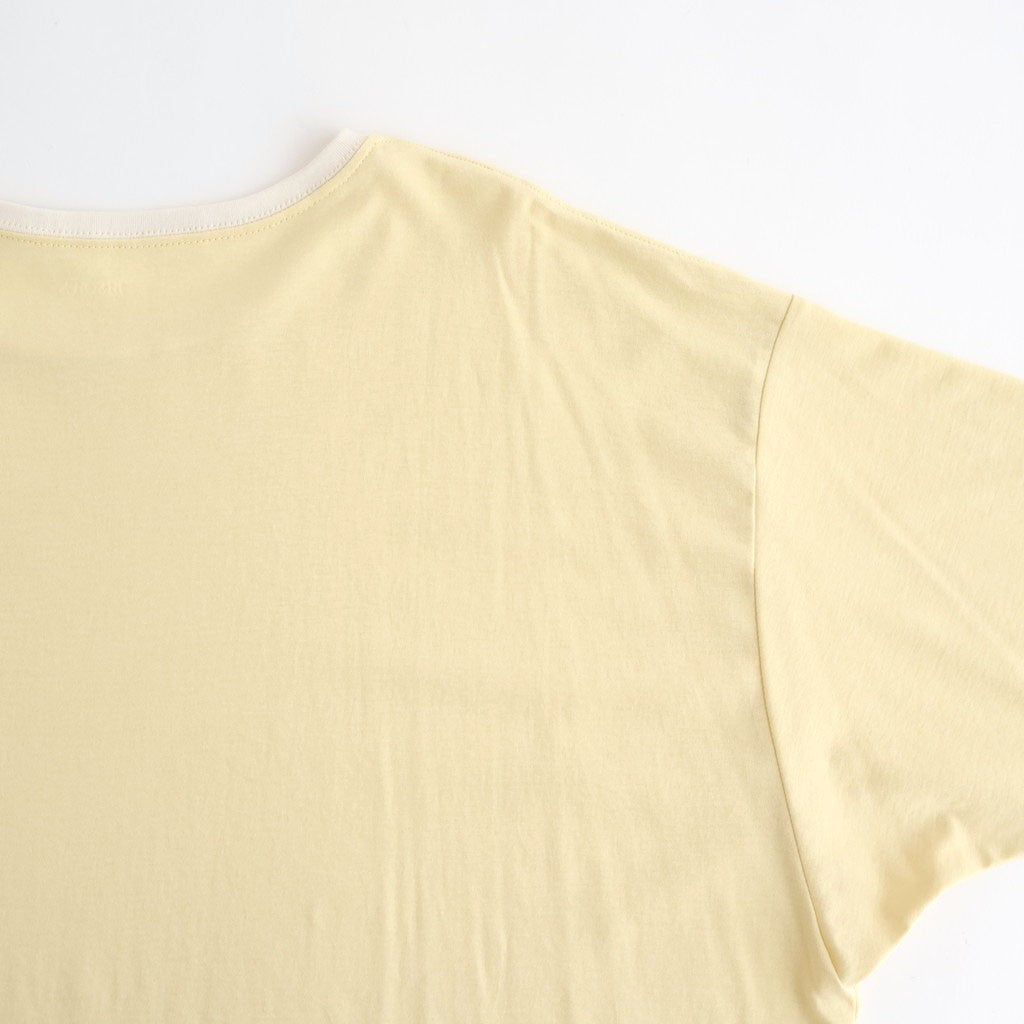 PIMA MOKLODI RINGER TEE #YELLOW × WHITE [26S-BIS-CS61]
