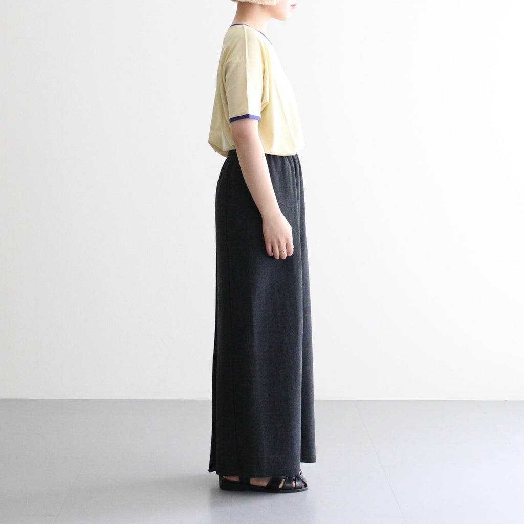 Cotton Linen Poly Pencel Skirt #Charcoal [NEP-SS2632]