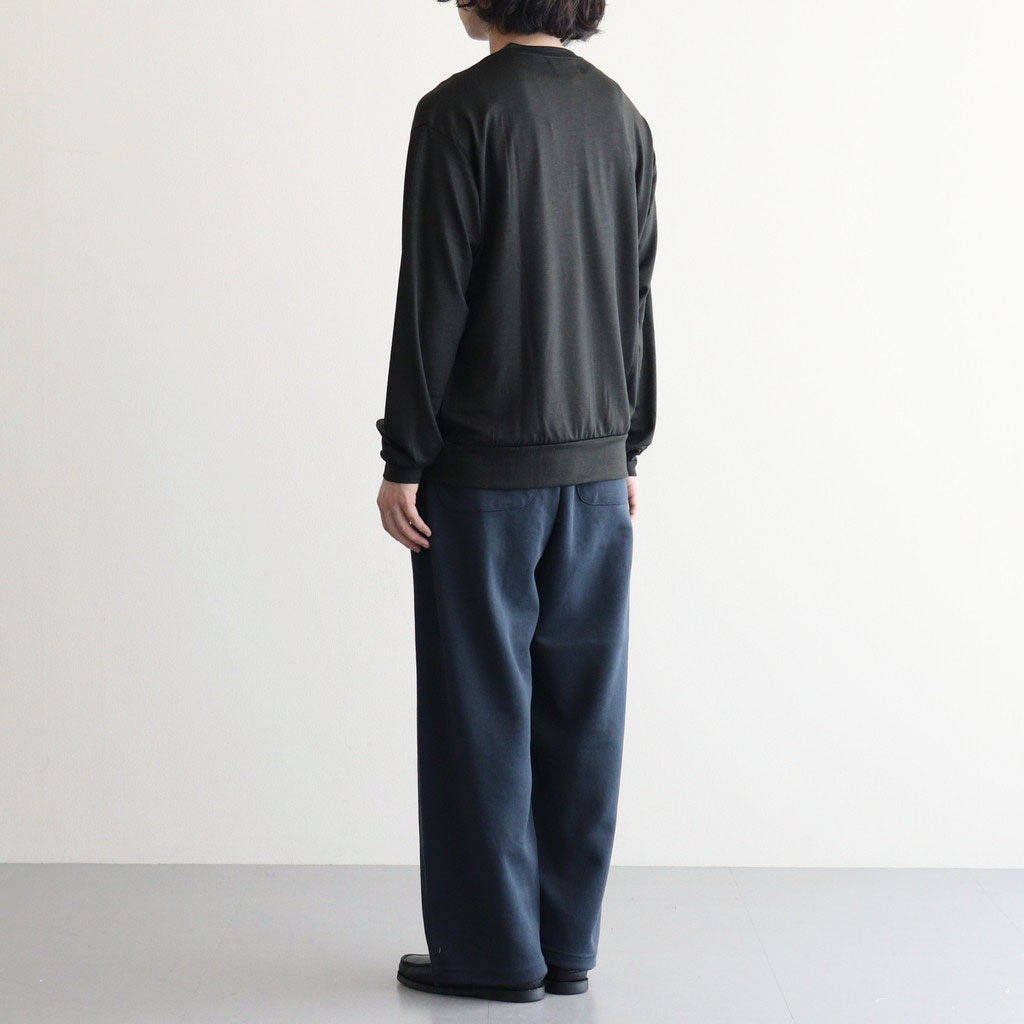 CREW NECK L/S TEE #DARK OLIVE [M26C15CS03C]