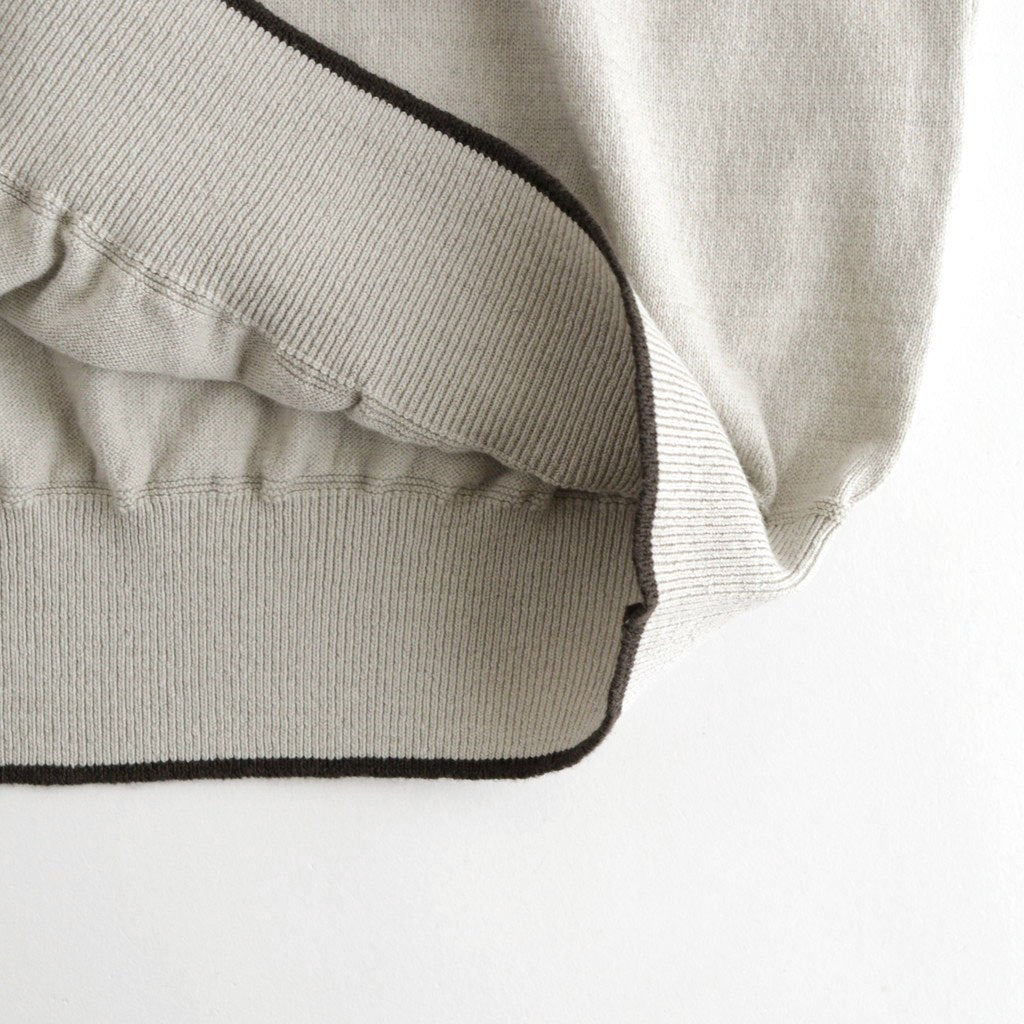 Cotton Silk Henleyneck #Silver Gray [NEP-SS2627]