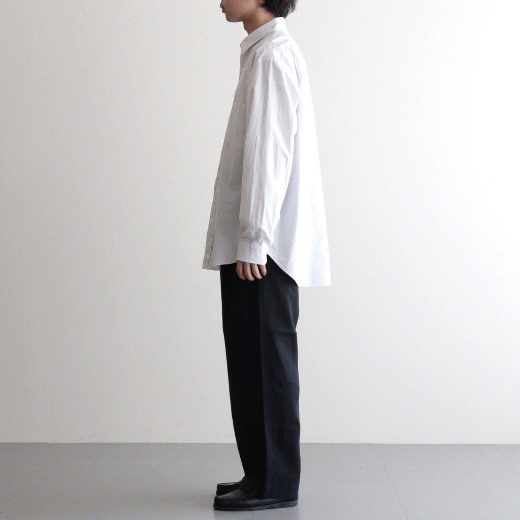 Cottton Silk Check Standard Shirt #White Check [NEP-SS2645]