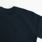 SIGNATURE CREW NECK #DARK GREEN×NAVY [BN-25FM-038]