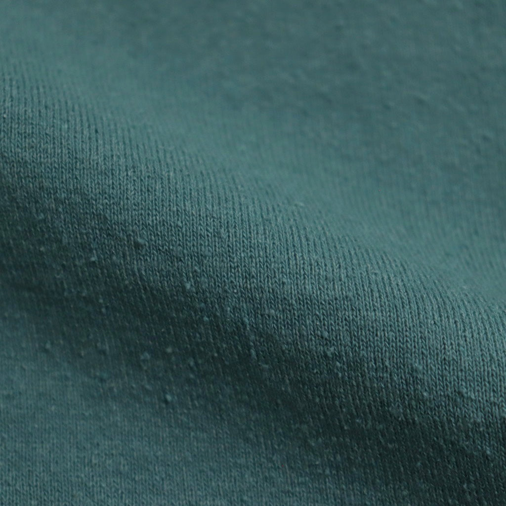 Co/Silk Nep Ringer Tee #DustTurquoise-BODY×Ivory [BHS25S039]