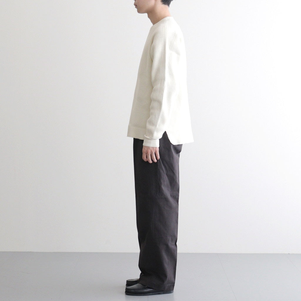 HEAVY WAFFLE TOP #IVORY [PMAU-CL01]