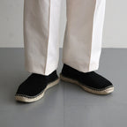 SQUARE TOE ESPADRILLES #BLACK [251OJ-FW06]