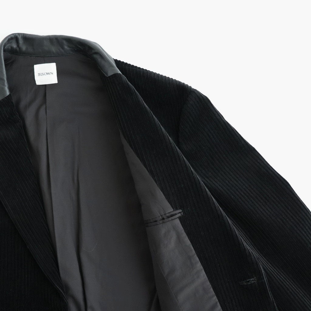 MIXED-WALE CORDUROY TAILORED JACKET #BLACK [26W-BIS-JK11]