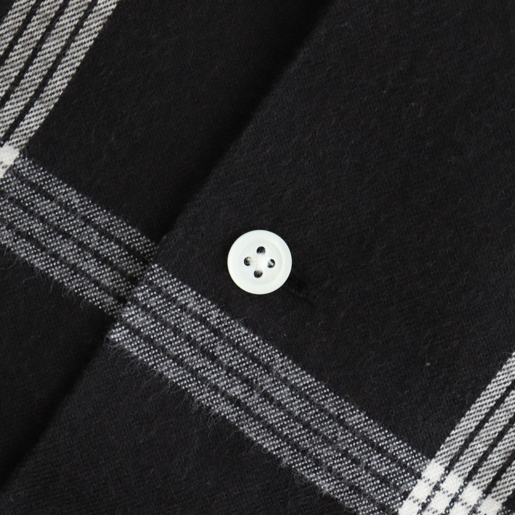 Flannel PALAKA Check Shirt #Black [S25FG016]