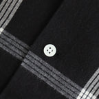 Flannel PALAKA Check Shirt #Black [S25FG016]