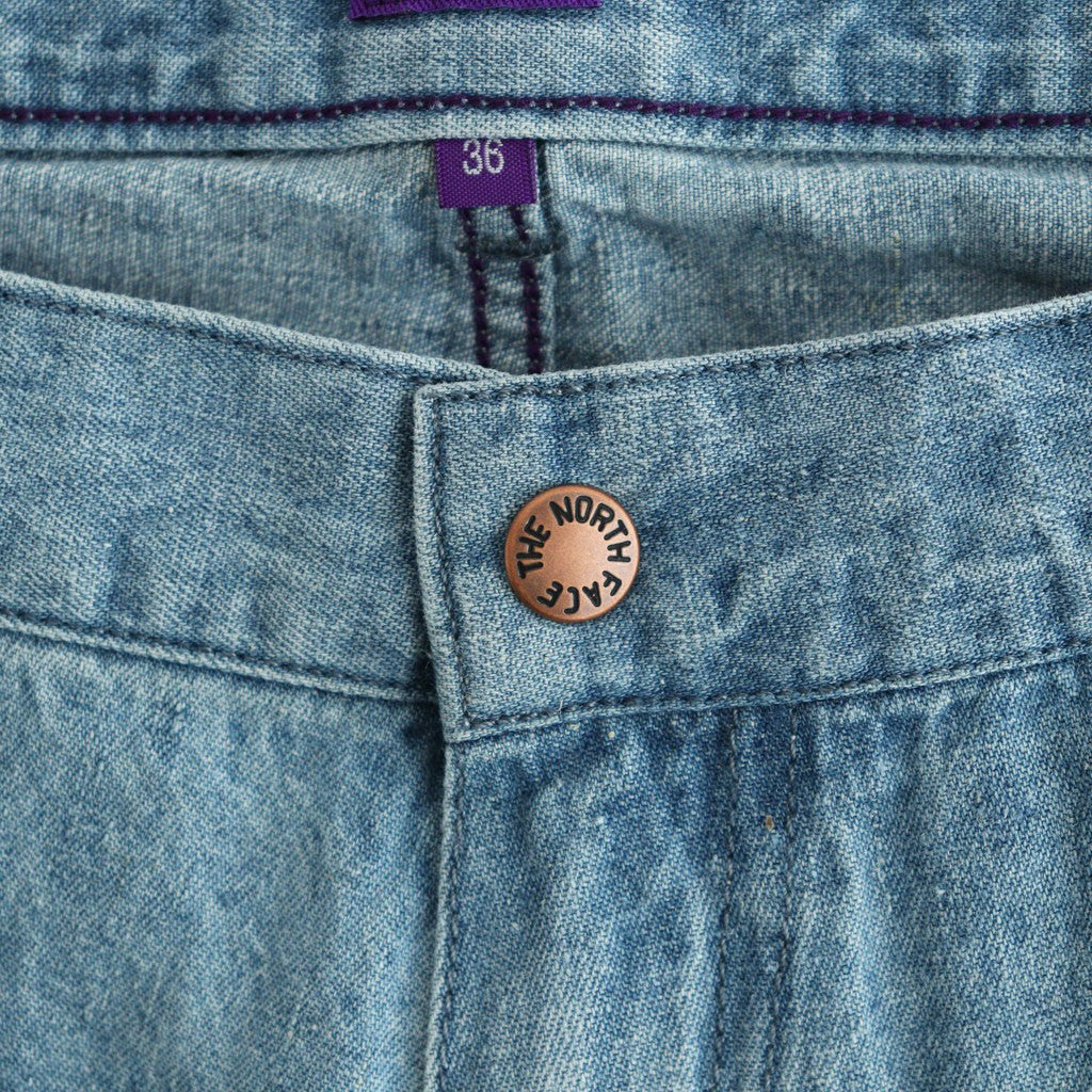 Linen Cotton Denim Field Pants #Indigo Bleach [N26FC029]