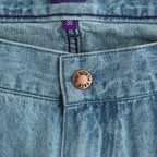 Linen Cotton Denim Field Pants #Indigo Bleach [N26FC029]