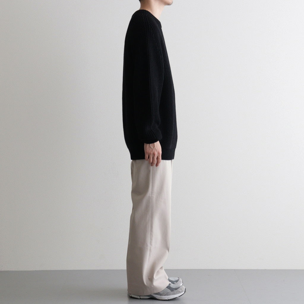 SIGNATURE CREW NECK #BLACK [BN-25FM-038]