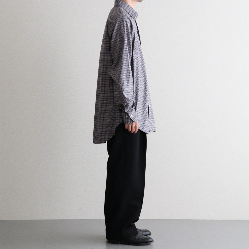 DOUBLE PLEATED SEMI EASY TROUSERS #BLACK [A26C15PT01C]