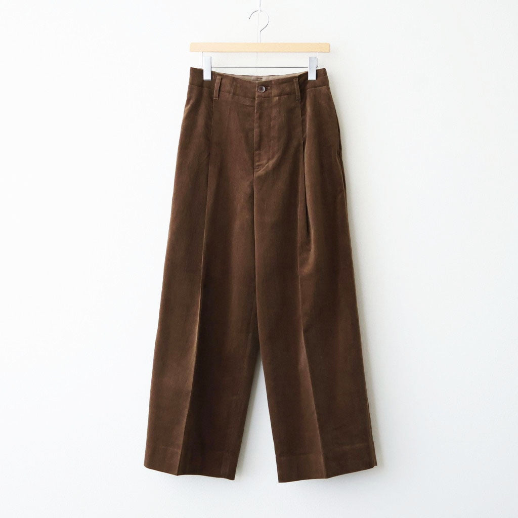 Finx Cotton Corduroy Wide Trousers #Lt. BROWN [NEP-AW2659 ]