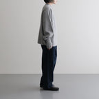 CASHMERE FOX FINGERHOLE BOAT NECK #GRAY [BN-25FL-041]