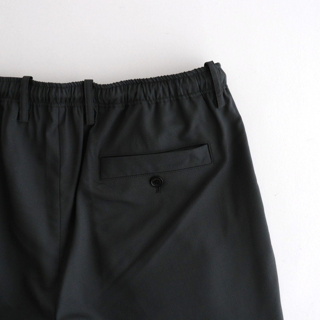 DOUBLE PLEATED EASY TROUSERS #CHARCOAL [A26A15PT02C]