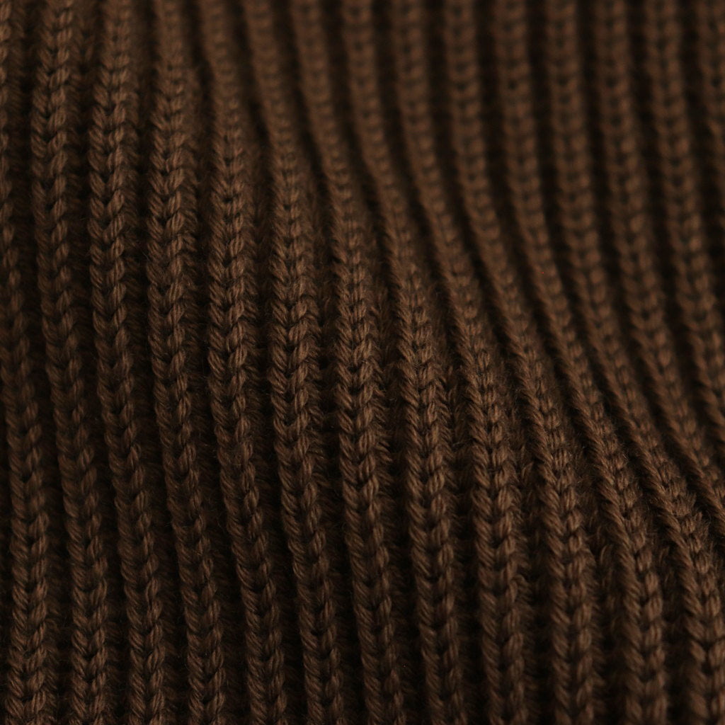 SOLID WOOL RIB CREW NECK #OLIVE [BN-24FM-042]