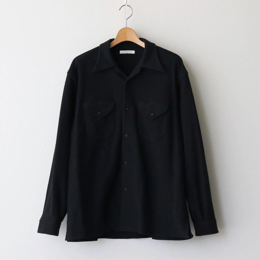 SWALLOW COLLAR SPORTS SHIRTS #ONYX BLACK [242OJ-SH02]