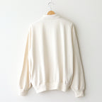 Co/Silk Nep Harf-Zip Shirt #Ivory [BHS25S037]