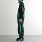 PANEL COLOR TRACK PANTS #BLACK/GRN [DNS26P02]