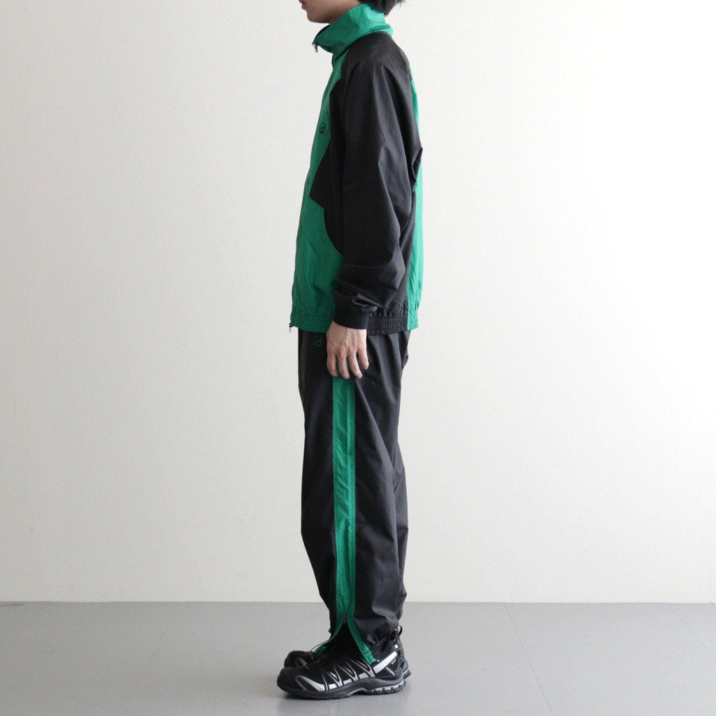 PANEL COLOR TRACK PANTS #BLACK/GRN [DNS26P02]
