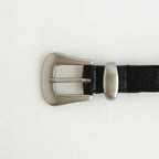 NARROW WESTERN BELT #BLACK [AC-11-C-OSTRICH-4]