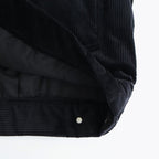 PUFFED MANDARIN COLLAR WORK JACKET #BLACK [A25C13BL01C]