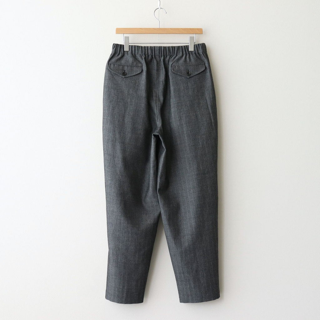 COCOON WIDE EASY PANTS #HERRINGBONE [M25C12PT03C]
