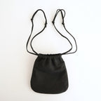 DRAWSTRING BAG #BLACK [BG-32-C-NUBCK-4]
