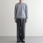 REVIVAL SILK CREW NECK #GRAYISH SAX [BN-26SM-041]