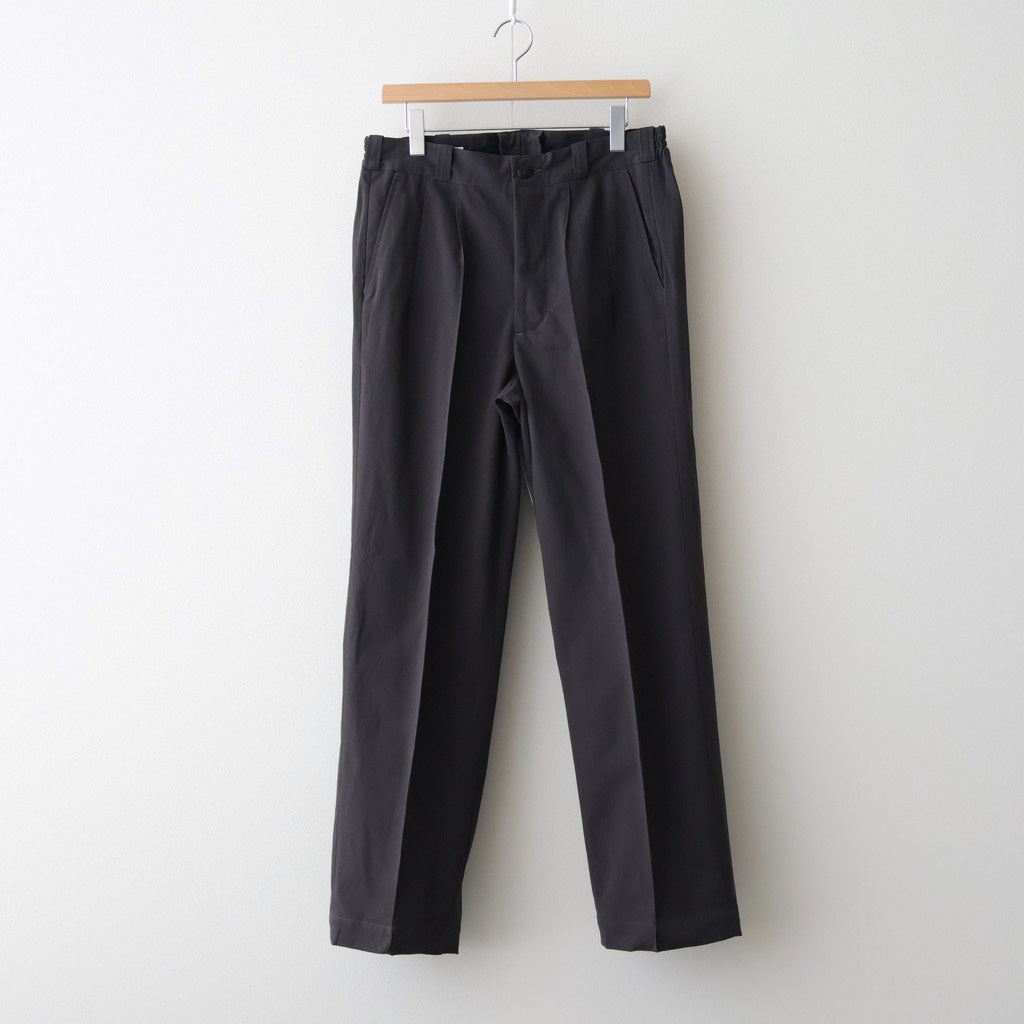 FRONT TUCK ARMY TROUSER #BLACK [252OJ-PT07]