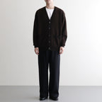 BABY ALPACA KURUMI TENJIKU V CARDIGAN #BROWN [BN-25FM-059]
