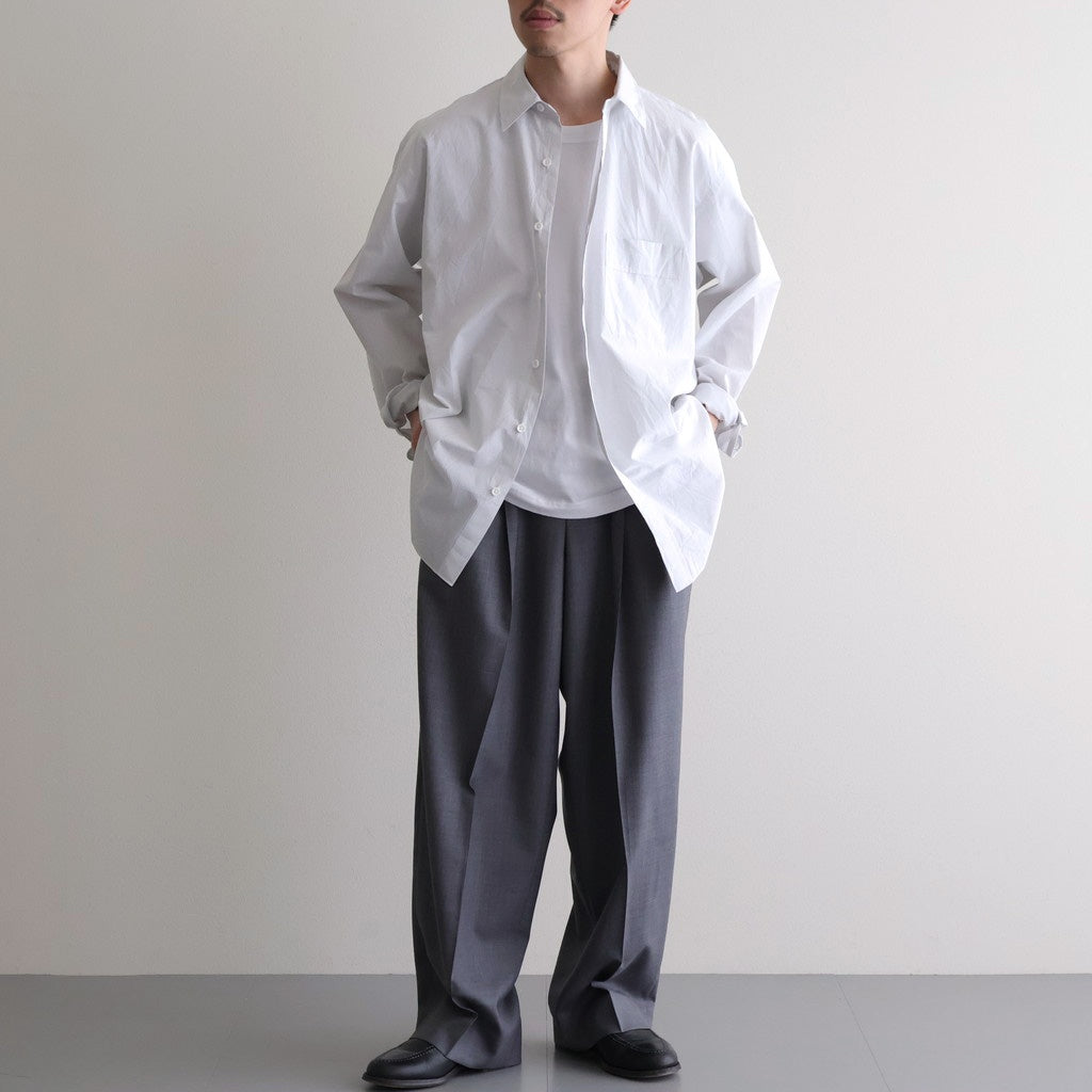 Cottton Silk Check Standard Shirt #White Check [NEP-SS2645]