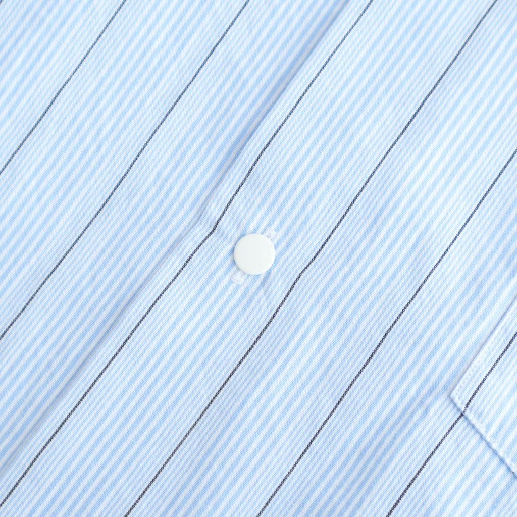 Regular Collar Stripe Wind Shirt #Sax [S26SG086]