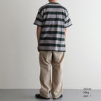 BORDER SS TOP #FOREST x S,BROWN [PMAV-CS04]