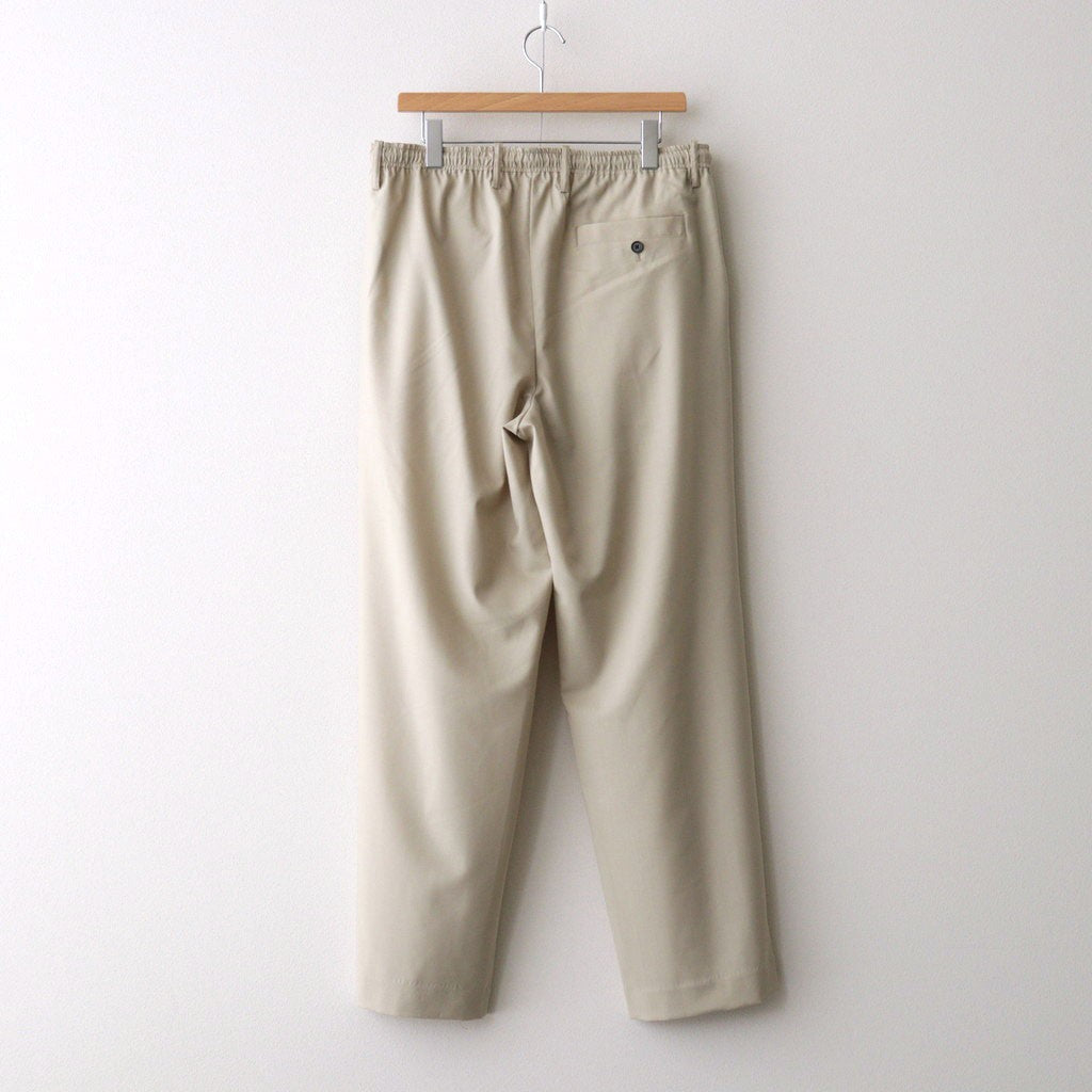 DOUBLE PLEATED EASY TROUSERS #BEIGE [A26A15PT02C]