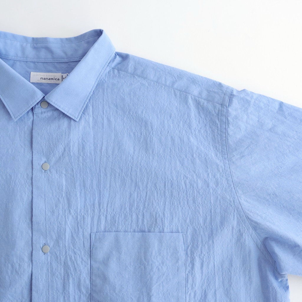 Regular Collar Wind Shirt #Sax [S26SG082]