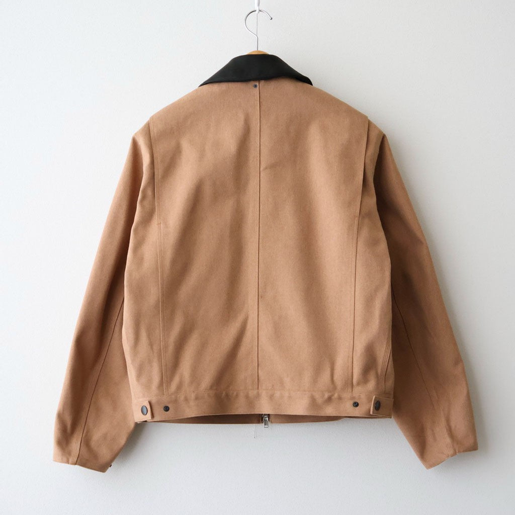 WORKER JACKET #NATURAL BROWN [A26C08BL02C]
