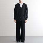 BABY ALPACA KURUMI TENJIKU V CARDIGAN #CHARCOAL [BN-25FM-059]