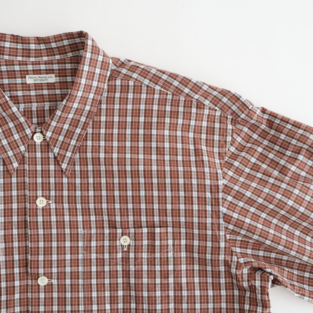 C/L PLAID LS SHIRTS #OLD ROSE [PMAV-LS01]
