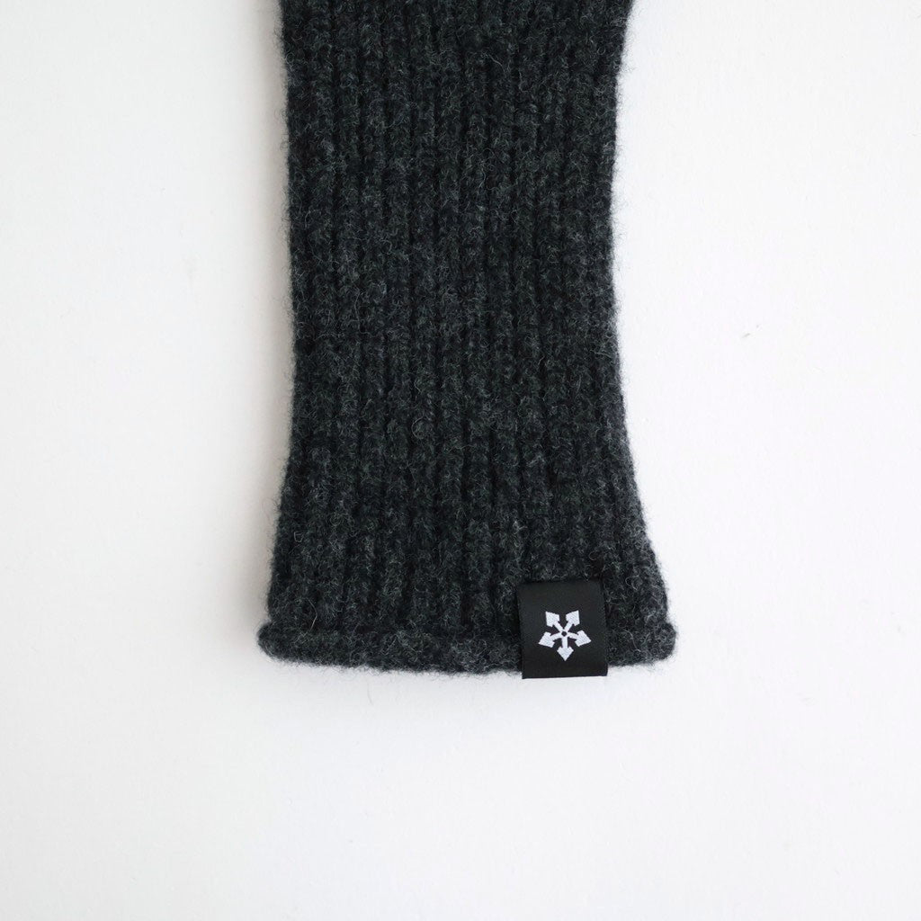 Ribbed Rambling Gloves #Charcoal [6063-2702]