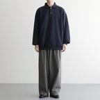 TRIPLE PLEATED WIDE TROUSERS #GRAY [A26A93PT03C]