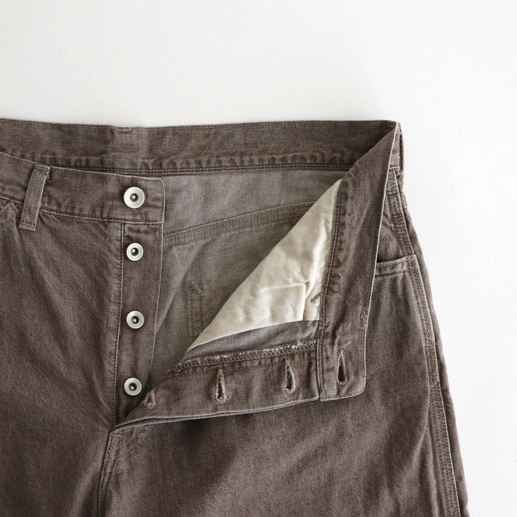WIDE PAINTER PANTS #BROWN [M25B13PT01C]